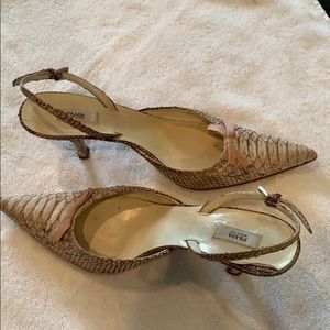 PRADA slingback pointy toe pump